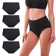 Load image into Gallery viewer, Walifrey Women's Knickers, High Waisted Knickers for Women Multipack Full Coverage Underwear Slight Tummy Control