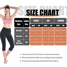 Load image into Gallery viewer, Walifrey Cropped Leggings for Women, High Waisted 3/4 Length Leggings for Workout Gym Sports