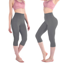 Load image into Gallery viewer, Walifrey Cropped Leggings for Women, High Waisted 3/4 Length Leggings for Workout Gym Sports