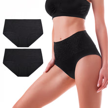 Load image into Gallery viewer, Walifrey Women&#39;s Knickers, High Waisted Knickers for Women Multipack Full Coverage Underwear Slight Tummy Control
