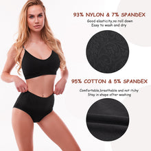 Load image into Gallery viewer, Walifrey Women&#39;s Knickers, High Waisted Knickers for Women Multipack Full Coverage Underwear Slight Tummy Control
