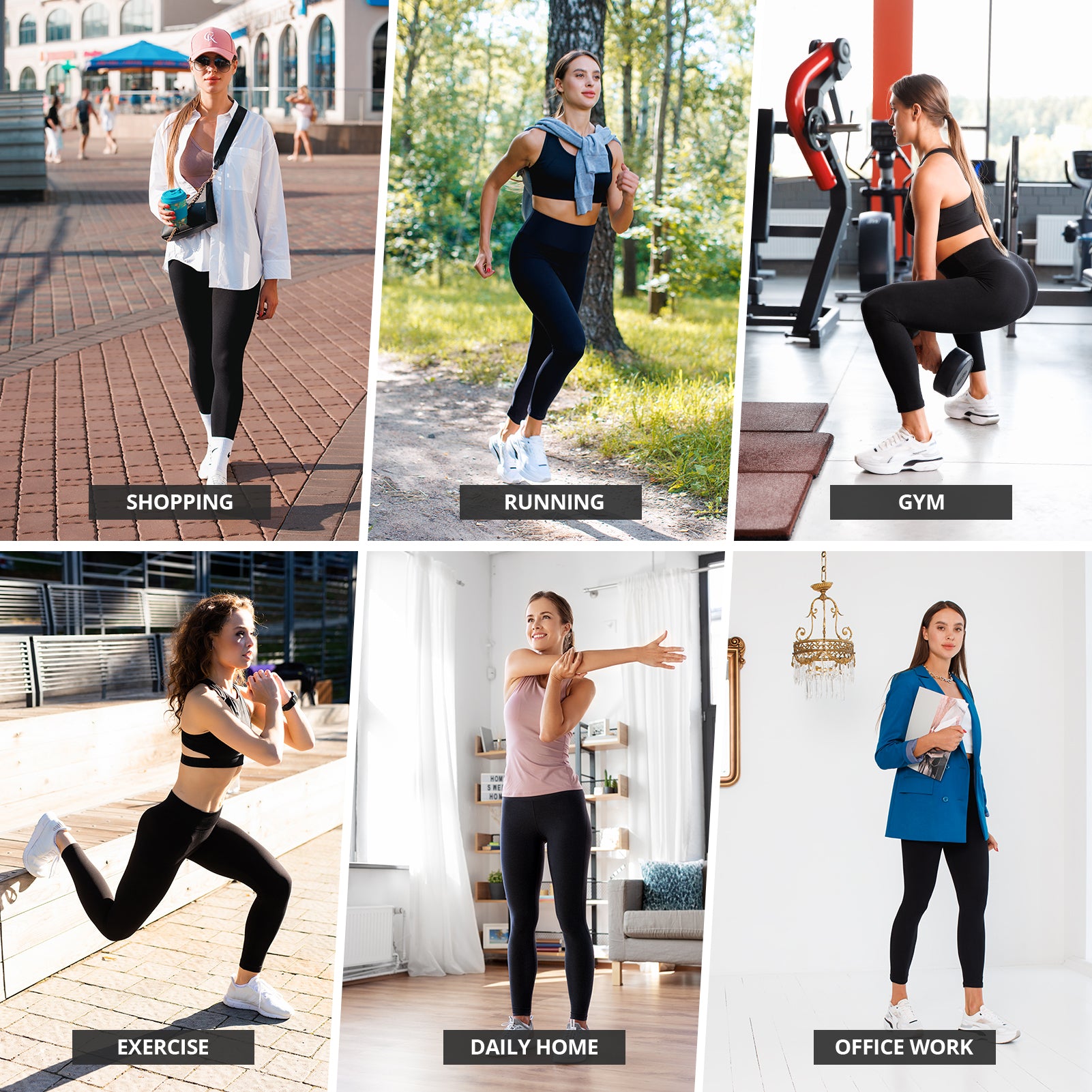 Leggings Donna Walifrey Opachi - Vita Alta, Per Palestra E Yoga - Foto 6